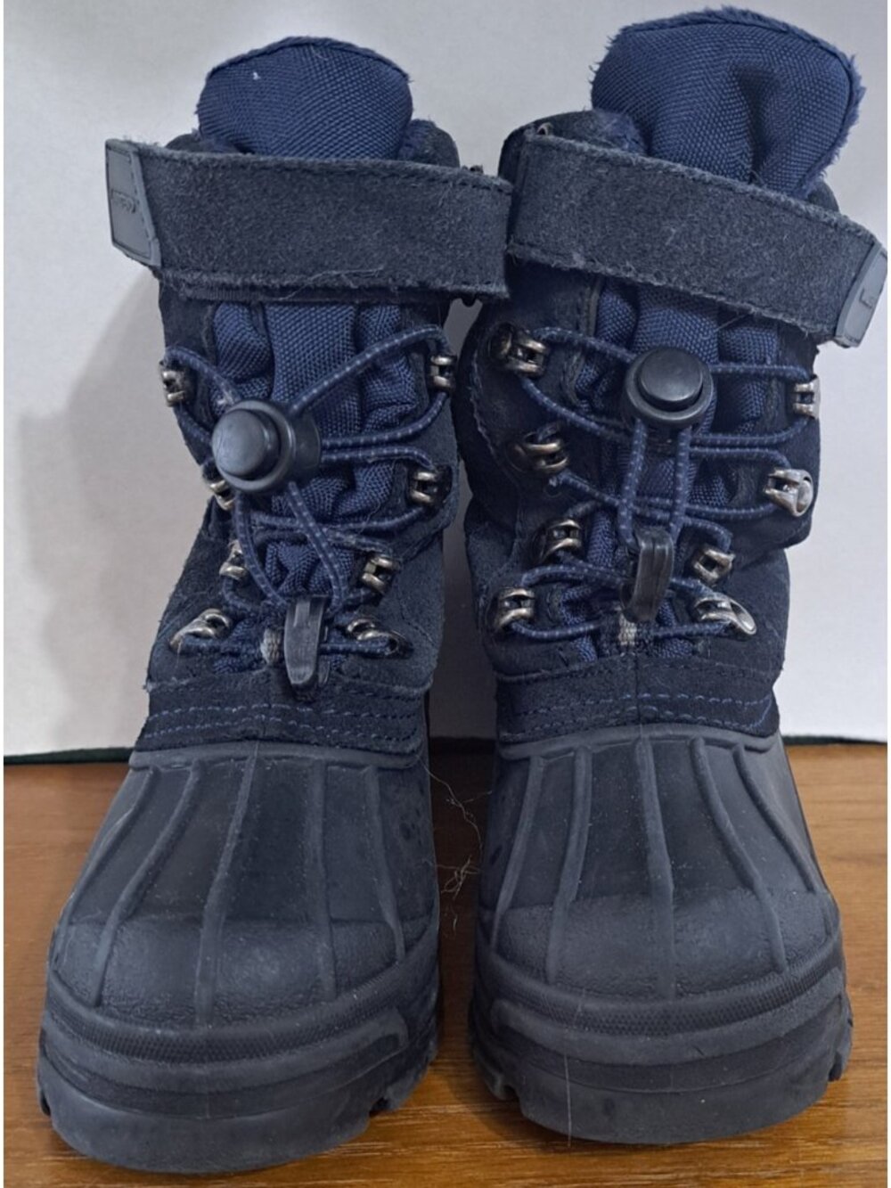 Lands' End Youth US 10 Navy Blue  Snow Boots